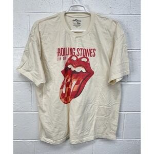 LivyLu LIV GOODS Rolling Stones Zip Code Off White One Size T-shirt